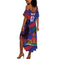 Afro-Haiti Football Personalized Les Grenadiers Summer Maxi Dress Echoes of History - African Pride