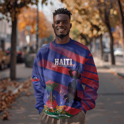 Afro-Haiti Football Personalized Les Grenadiers Sweatshirt Echoes of History - African Pride