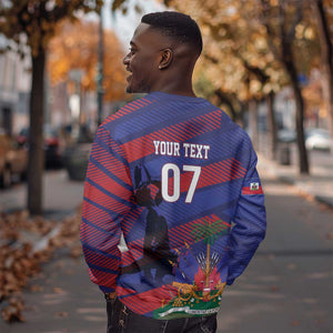 Afro-Haiti Football Personalized Les Grenadiers Sweatshirt Echoes of History - African Pride