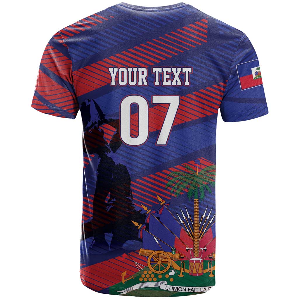 Afro-Haiti Football Personalized Les Grenadiers T shirt Echoes of History LT7