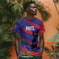Afro-Haiti Football Personalized Les Grenadiers T shirt Echoes of History LT7