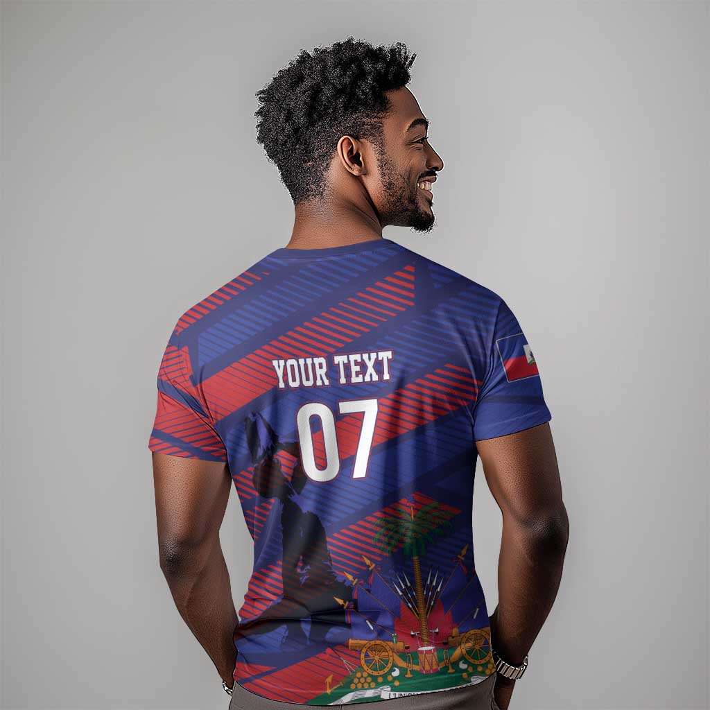 Afro-Haiti Football Personalized Les Grenadiers T shirt Echoes of History LT7