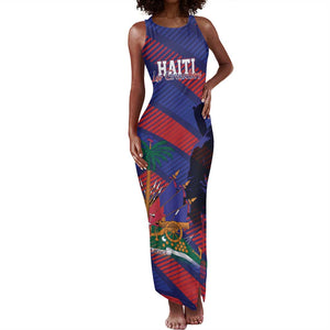 Afro-Haiti Football Personalized Les Grenadiers Tank Maxi Dress Echoes of History - African Pride
