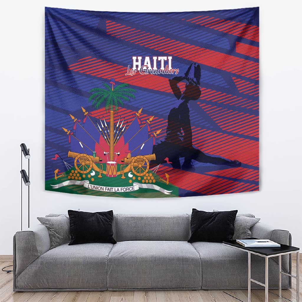 Afro-Haiti Football Les Grenadiers Tapestry Echoes of History - African Pride