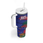 Afro-Haiti Football Personalized Les Grenadiers Tumbler With Handle Echoes of History - African Pride