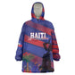 Afro-Haiti Football Personalized Les Grenadiers Wearable Blanket Hoodie Echoes of History - African Pride
