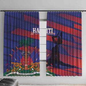 Afro-Haiti Football Les Grenadiers Window Curtain Echoes of History - African Pride