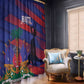 Afro-Haiti Football Les Grenadiers Window Curtain Echoes of History - African Pride