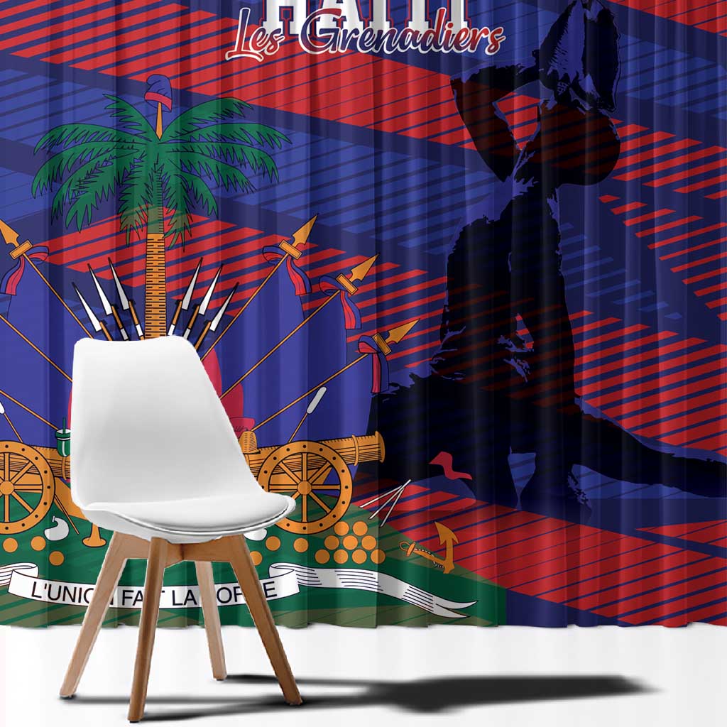 Afro-Haiti Football Les Grenadiers Window Curtain Echoes of History - African Pride