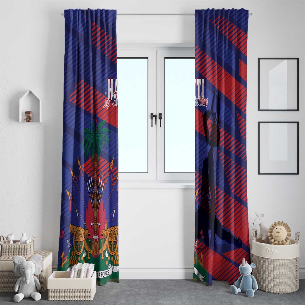 Afro-Haiti Football Les Grenadiers Window Curtain Echoes of History - African Pride