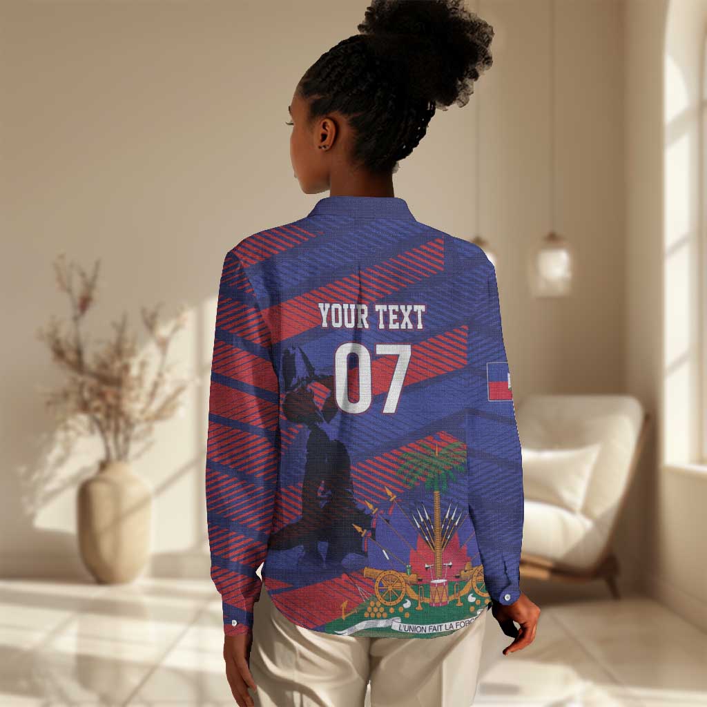 Afro-Haiti Football Personalized Les Grenadiers Women Casual Shirt Echoes of History - African Pride