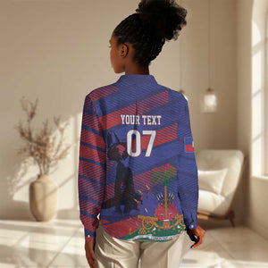 Afro-Haiti Football Personalized Les Grenadiers Women Casual Shirt Echoes of History - African Pride