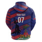 Afro-Haiti Football Personalized Les Grenadiers Zip Hoodie Echoes of History - African Pride
