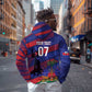 Afro-Haiti Football Personalized Les Grenadiers Zip Hoodie Echoes of History - African Pride