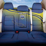 Afro-Curacao Football Custom Back Car Seat Cover Korsou Blue Wave - Making History - African Pride
