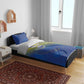 Afro-Curacao Football Custom Bedding Set Korsou Blue Wave - Making History - African Pride