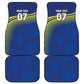 Afro-Curacao Football Custom Car Mats Korsou Blue Wave - Making History - African Pride