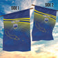 Afro-Curacao Football Custom Garden Flag Korsou Blue Wave - Making History - African Pride