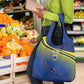 Afro-Curacao Football Custom Grocery Bag Korsou Blue Wave - Making History - African Pride