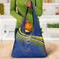 Afro-Curacao Football Custom Grocery Bag Korsou Blue Wave - Making History - African Pride