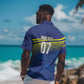 Afro-Curacao Football Custom Hawaiian Shirt Korsou Blue Wave - Making History LT7