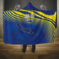 Afro-Curacao Football Custom Hooded Blanket Korsou Blue Wave - Making History - African Pride