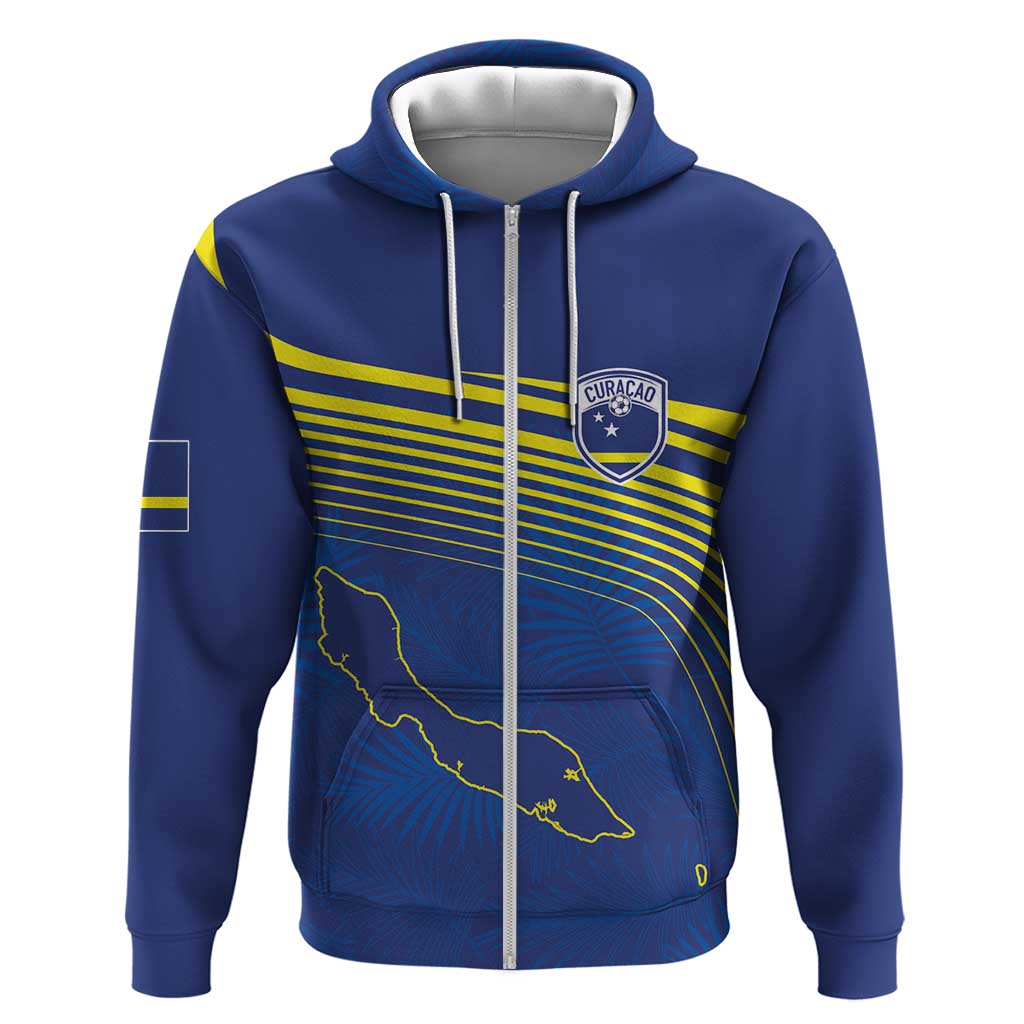 Afro-Curacao Football Custom Hoodie Korsou Blue Wave - Making History - African Pride