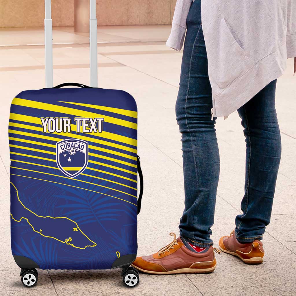 Afro-Curacao Football Custom Luggage Cover Korsou Blue Wave - Making History - African Pride
