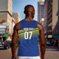 Afro-Curacao Football Custom Men Tank Top Korsou Blue Wave - Making History - African Pride