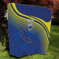 Afro-Curacao Football Custom Quilt Korsou Blue Wave - Making History - African Pride