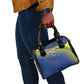 Afro-Curacao Football Custom Shoulder Handbag Korsou Blue Wave - Making History - African Pride