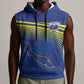Afro-Curacao Football Custom Sleeveless Hoodie Korsou Blue Wave - Making History - African Pride