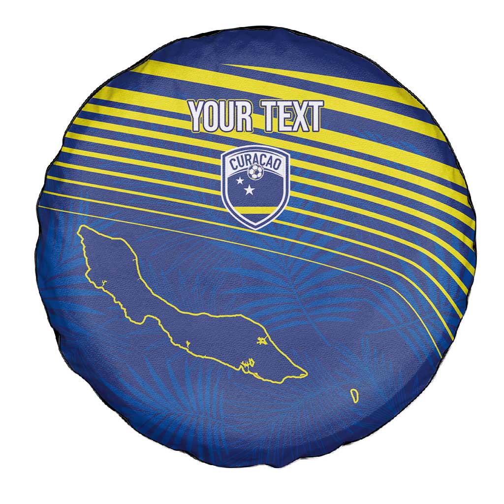Afro-Curacao Football Custom Spare Tire Cover Korsou Blue Wave - Making History - African Pride