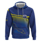 Afro-Curacao Football Custom Zip Hoodie Korsou Blue Wave - Making History - African Pride