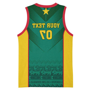 Custom Cameroon Football Basketball Jersey Nations Cup 2024 Les Lions Indomptables - African Pride