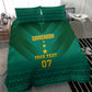 Custom Cameroon Football Bedding Set Nations Cup 2024 Les Lions Indomptables