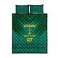 Custom Cameroon Football Quilt Bed Set Nations Cup 2024 Les Lions Indomptables