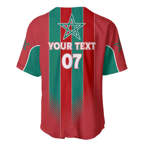 Custom Morocco Football Baseball Jersey Nations Cup 2024 Atlas Lions