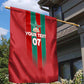 Custom Morocco Football Garden Flag Nations Cup 2024 Atlas Lions
