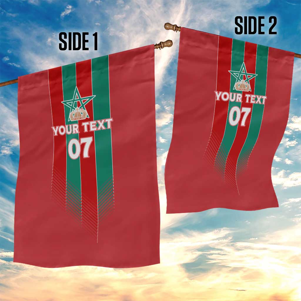 Custom Morocco Football Garden Flag Nations Cup 2024 Atlas Lions