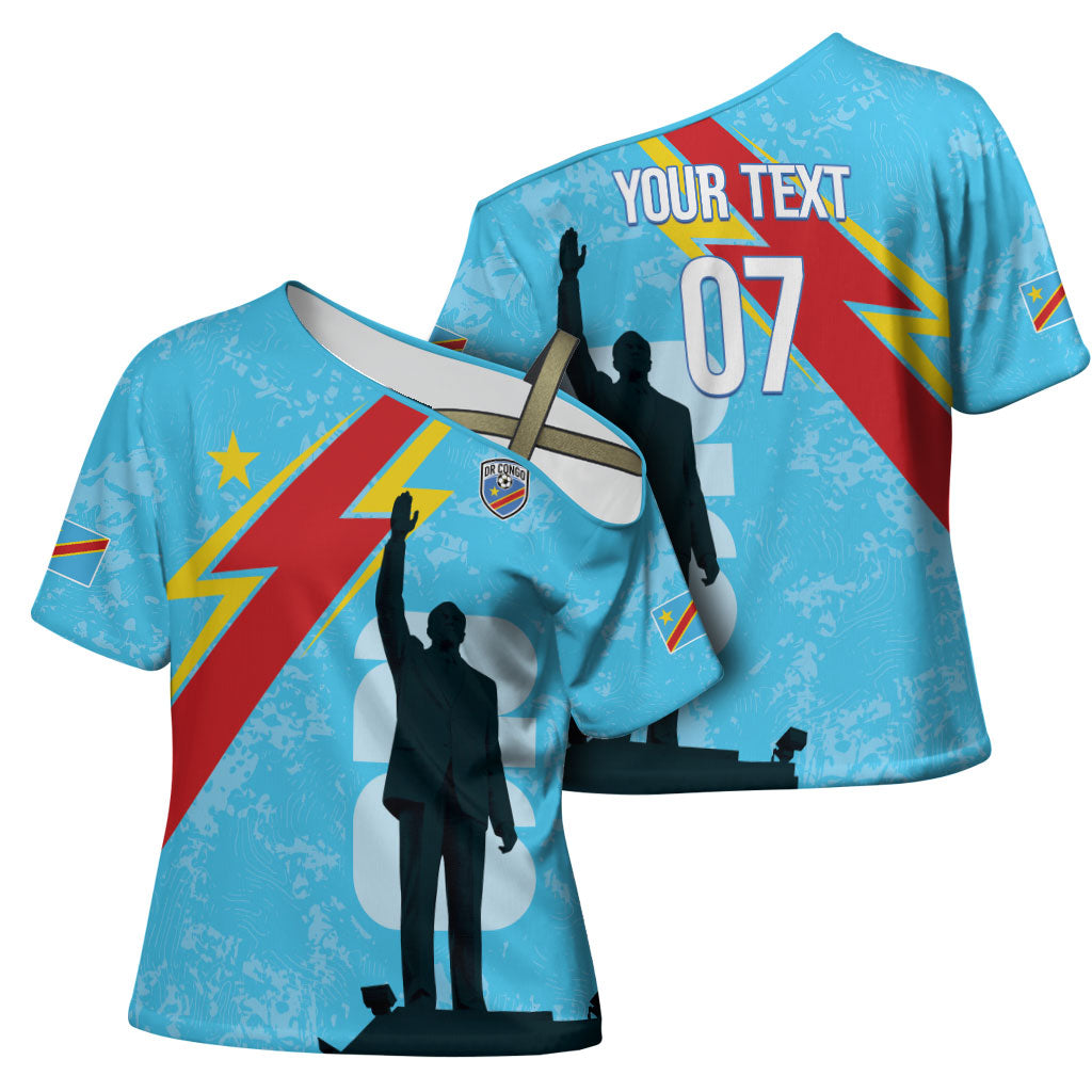 DR Congo WC2026 Custom Cross Shoulder Shirt Lumumba Eva Inspired