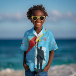 DR Congo WC2026 Custom Kid Hawaiian Shirt Lumumba Eva Inspired