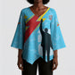 DR Congo WC2026 Custom Kimono Sleeve Blouse Lumumba Eva Inspired