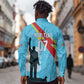 DR Congo WC2026 Custom Long Sleeve Button Shirt Lumumba Eva Inspired