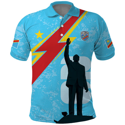 DR Congo WC2026 Custom Polo Shirt Lumumba Eva Inspired