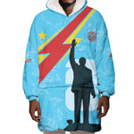 DR Congo WC2026 Custom Wearable Blanket Hoodie Lumumba Eva Inspired