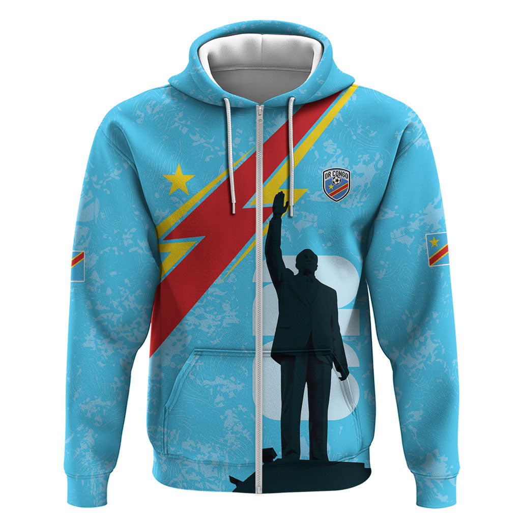 DR Congo WC2026 Custom Zip Hoodie Lumumba Eva Inspired