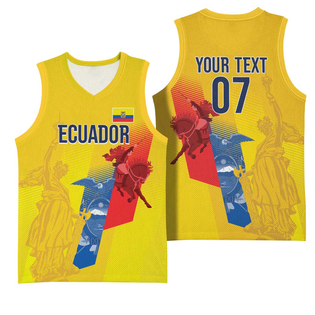Ecuador Football Custom WC2026 Basketball Jersey Historical Symbols - African Pride