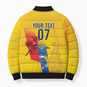 Ecuador Football Custom WC2026 Bomber Puffer Jacket Historical Symbols - African Pride