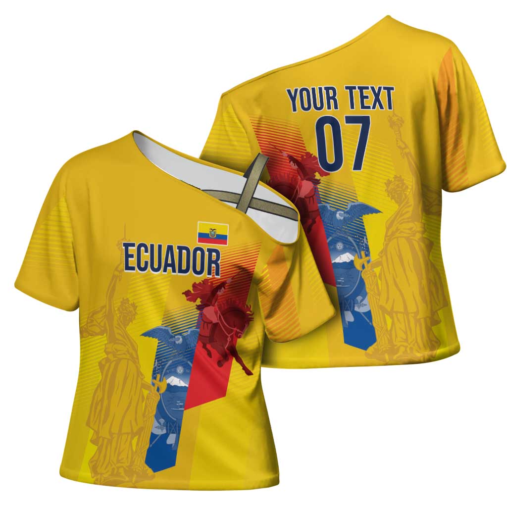 Ecuador Football Custom WC2026 Cross Shoulder Shirt Historical Symbols - African Pride